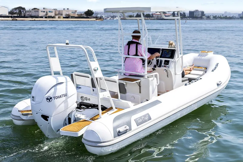 The Image of Manufacturer Provided Image: 2025 Tide Craft Galveston 19 boat on water, featuring Tohatsu engine. - 0
