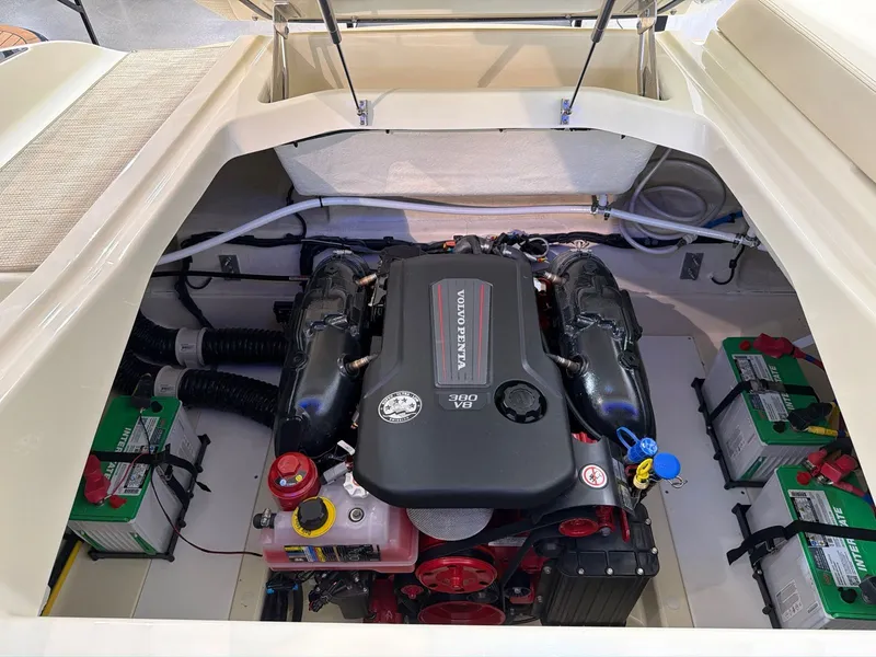 Slide: The Image of Engine compartment of 2026 Chris-Craft Sportster 28 with Volvo Penta 380 V8. - 25