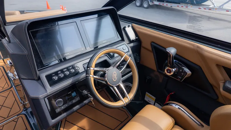 Slide: The Image of Interior of 2026 Cobalt R6 with modern dashboard and steering wheel. - 28
