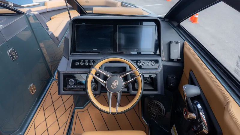 Slide: The Image of Interior of 2026 Cobalt R6 with modern dashboard and steering wheel. - 29