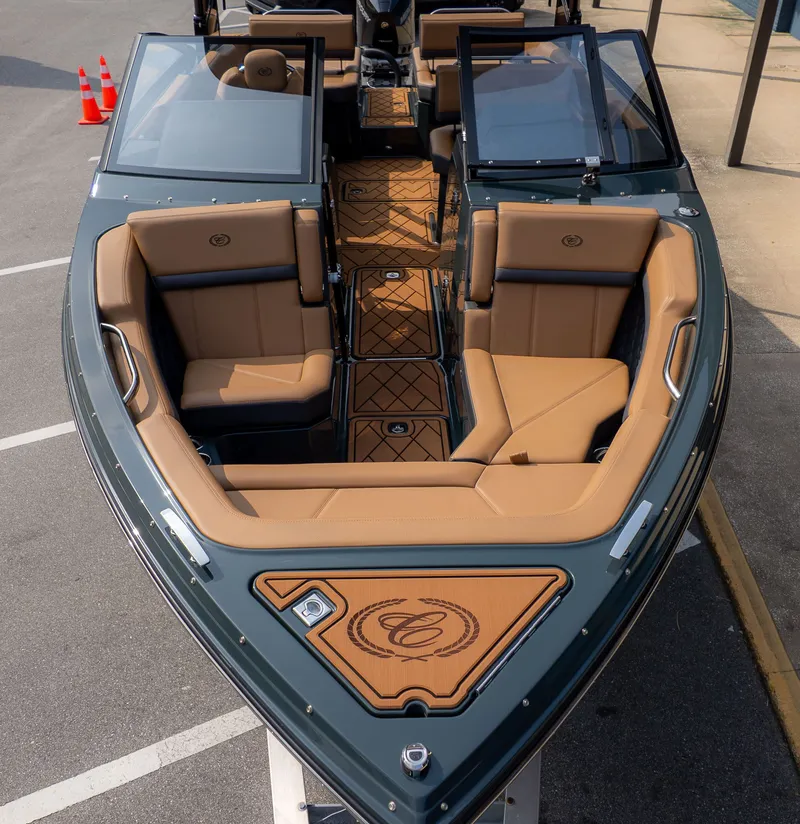 Slide: The Image of Luxurious interior of the 2026 Cobalt R6 boat. - 4