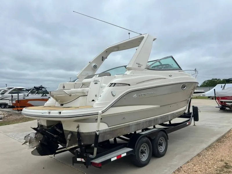 Slide: The Image of 2011 Monterey 260 SCR boat on trailer, side view. - 5