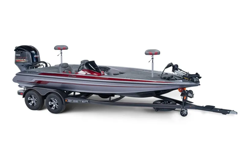 Slide: The Image of Manufacturer Provided Image: 2019 Skeeter ZX 200 bass boat on trailer with outboard motor. - 25