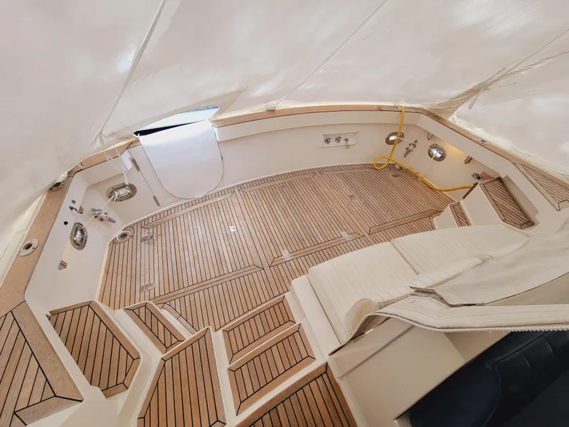 Slide: The Image of Interior of a 2004 Grand Banks 49 Eastbay HX yacht. - 11