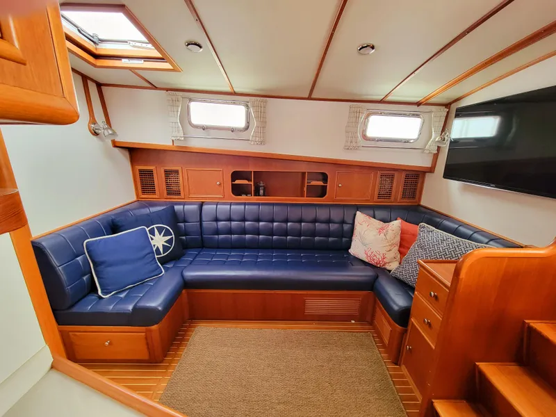Slide: The Image of Luxurious interior of 2004 Grand Banks 49 Eastbay HX yacht. - 12