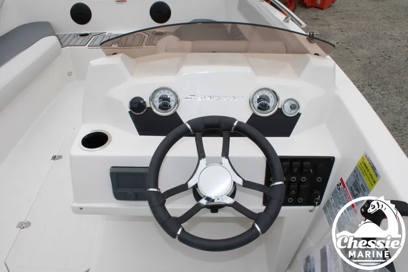 Slide: The Image of Dashboard of Starcraft SVX 171 OB boat, model year 2025. - 11