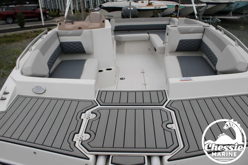 Slide: The Image of 2025 Starcraft SVX 171 OB with gray upholstery and marine logo. - 8