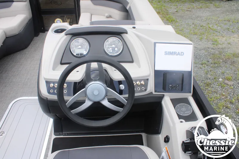 Slide: The Image of 2025 Barletta Cabrio C20UC helm with Simrad display. - 13