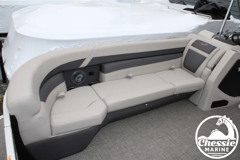 Slide: The Image of Interior of 2025 Barletta CABRIO C24UC with beige seating area. - 12