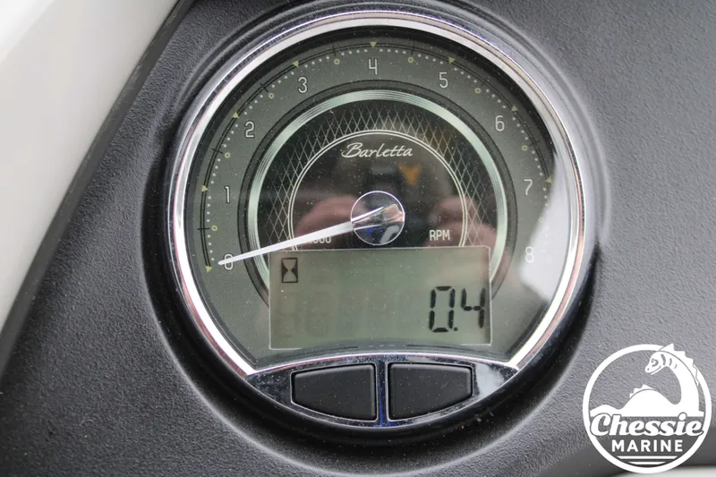 Slide: The Image of Barletta CABRIO C24UC 2025 tachometer with Chessie Marine logo. - 21