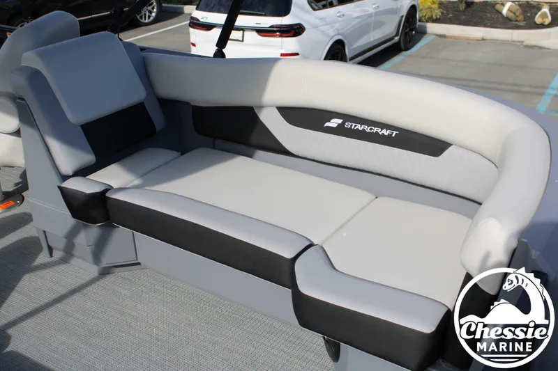 Slide: The Image of Starcraft VX 22 R DH 2026 boat seating with modern design. - 19