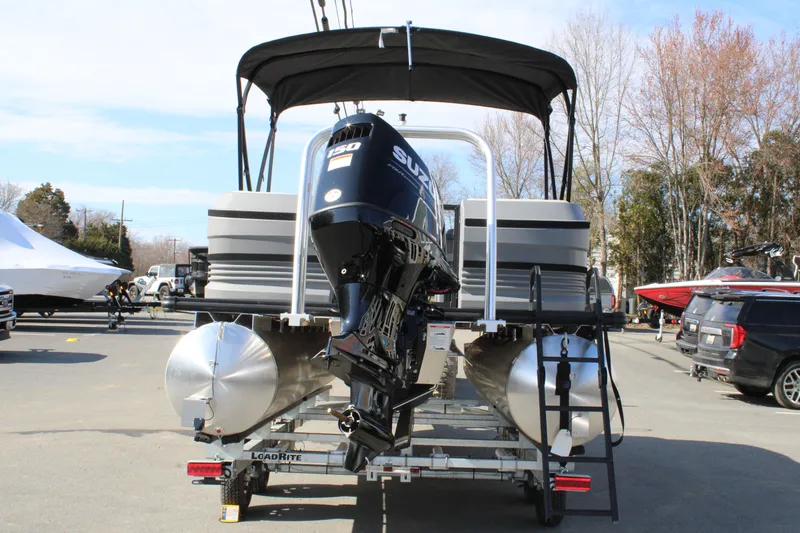 Slide: The Image of 2026 Starcraft VX 22 R DH pontoon boat with Suzuki engine. - 4