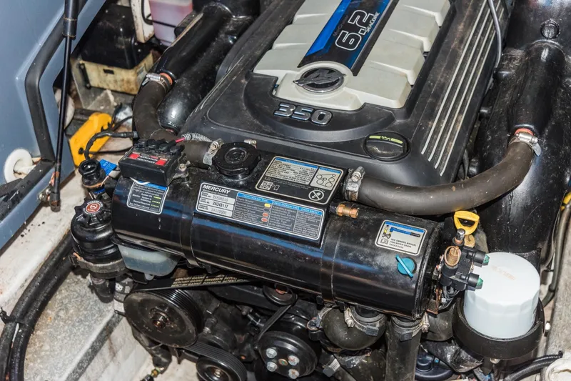 Slide: The Image of Engine of 2017 Cruisers Sport Series 298 Bow Rider South Beach Edition boat. - 32