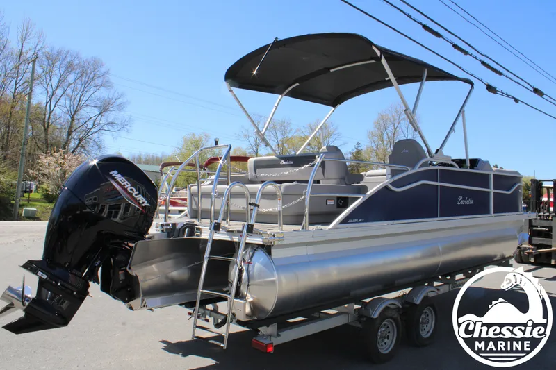 Slide: The Image of 2026 Barletta ARIA 22UC pontoon boat with Mercury engine. - 5