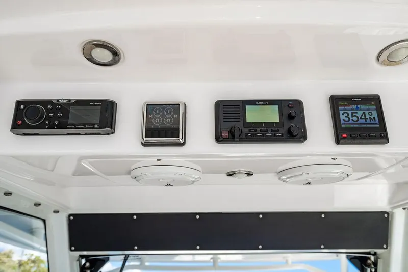 Slide: The Image of Electronics panel of Everglades 355 Center Console 2019. - 20