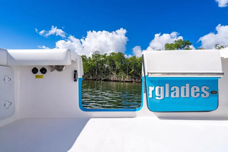 Slide: The Image of Everglades 355 Center Console boat, view of water and sky. - 41