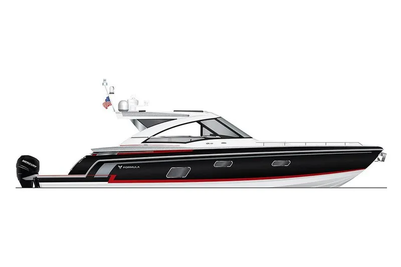 Slide: The Image of Manufacturer Provided Image: 2019 Formula 430 Super Sport Crossover luxury boat, side view. - 24