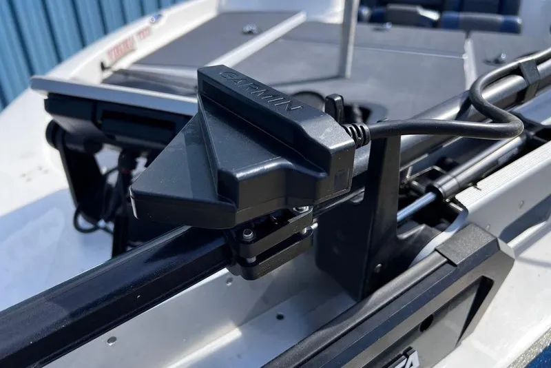 Slide: The Image of Close-up of Garmin equipment on a 1999 Skeeter SX170 boat. - 15