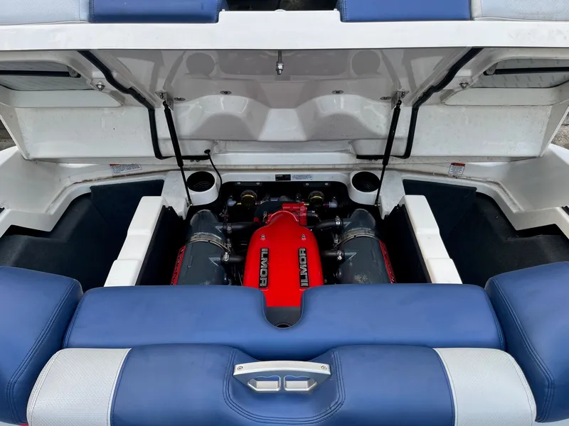 Slide: The Image of Engine compartment of a 2015 MasterCraft X20 boat with Ilmor engine. - 20