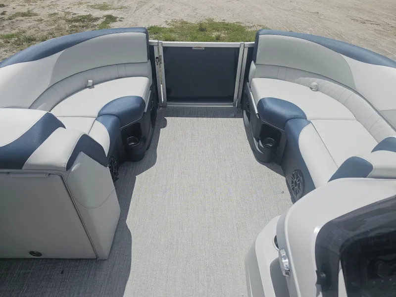 Slide: The Image of Interior of 2026 Avalon LSZ 2185 QUAD LOUNGER with luxurious seating. - 2