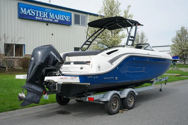 Slide: The Image of 2020 Bayliner DX 2200 boat on trailer at Master Marine Boat Center. - 4