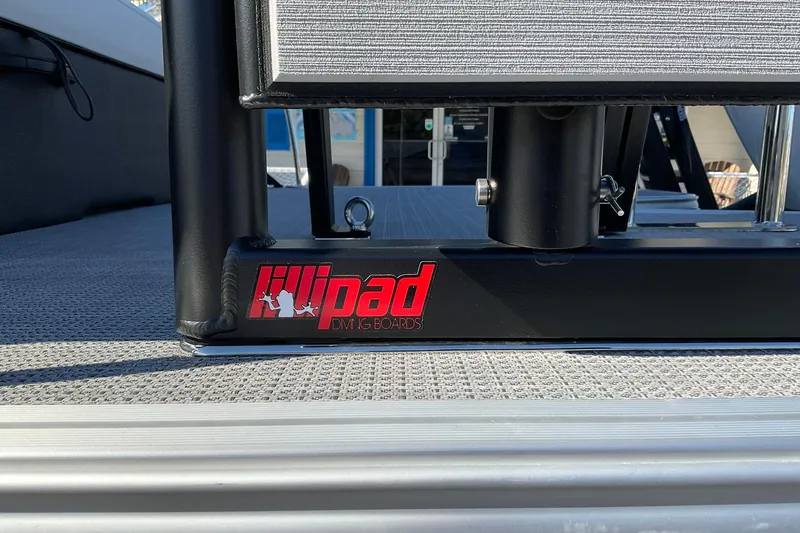 Slide: The Image of Diving board attachment on 2026 Crest Conquest 230 SLSC boat deck. - 9