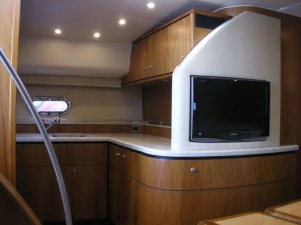 Slide: The Image of Interior of 2009 Tiara Yachts 4300 Sovran with modern kitchen. - 21