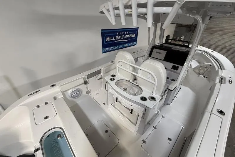 Slide: The Image of Interior view of Sea Pro 262 DLX boat, model year 2026. - 11