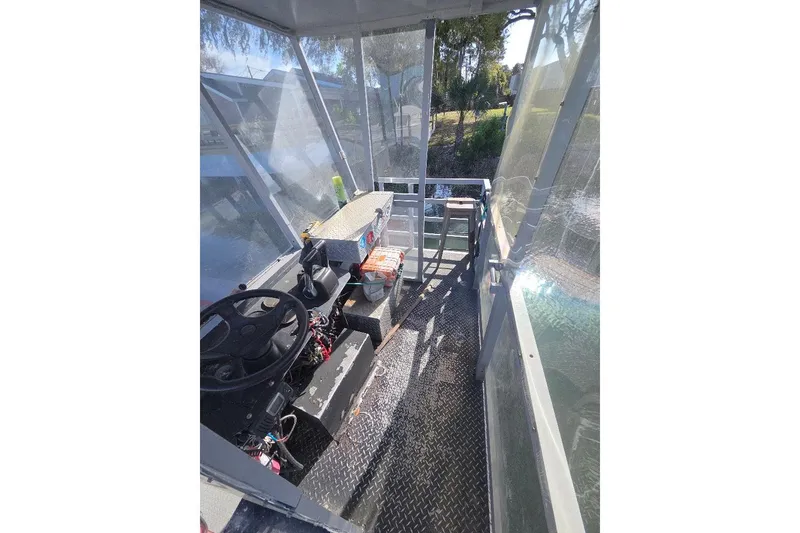 Slide: The Image of Interior view of a 2012 Cool Amphibious Manufacturers International Landing Craft cockpit. - 11