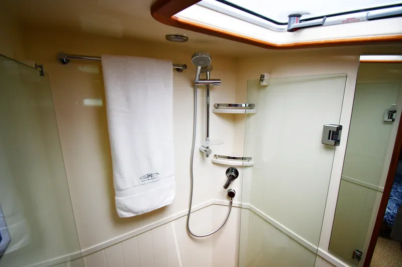 Slide: The Image of Luxurious shower in a 2020 Palm Beach Motor Yachts PB52. - 49
