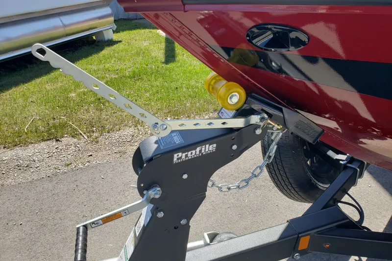 Slide: The Image of 2023 Alumacraft Competitor 175 Sport boat trailer hitch and winch system. - 4