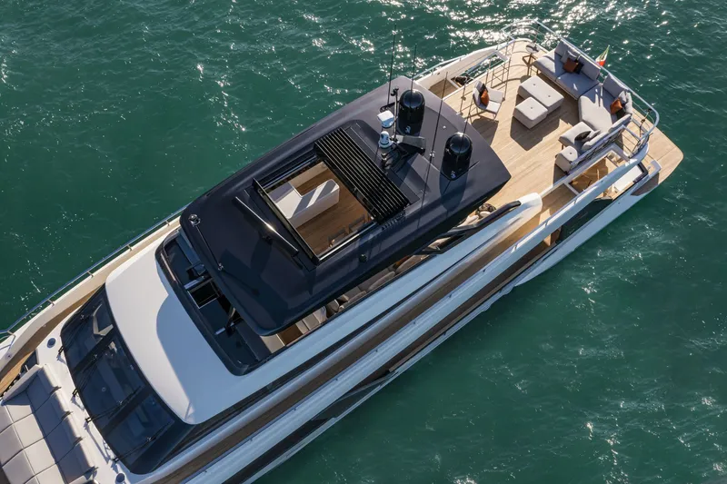 Slide: The Image of Ferretti Yachts 1000 from 2027 on open sea. - 9