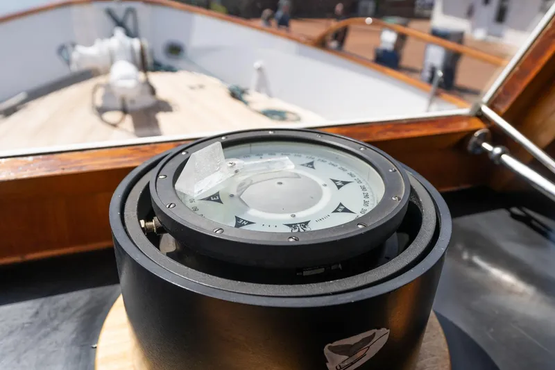 Slide: The Image of Compass on Grand Banks 52 Europa yacht, built in 1976. - 40