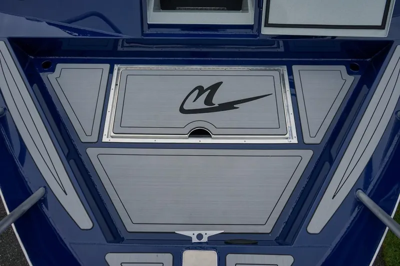Slide: The Image of 2026 Weldcraft 260 Ocean King boat deck with sleek design and logo detailing. - 18