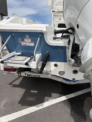 Slide: The Image of Rear view of a 2026 Sea Pro 202 Center Console boat. - 7