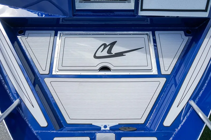 Slide: The Image of 2026 Weldcraft 220 Ocean King boat deck with sleek design and logo detail. - 19