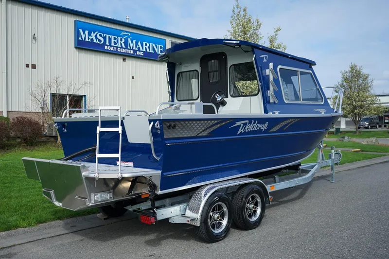 Slide: The Image of 2026 Weldcraft 220 Ocean King boat on trailer at Master Marine Boat Center. - 3