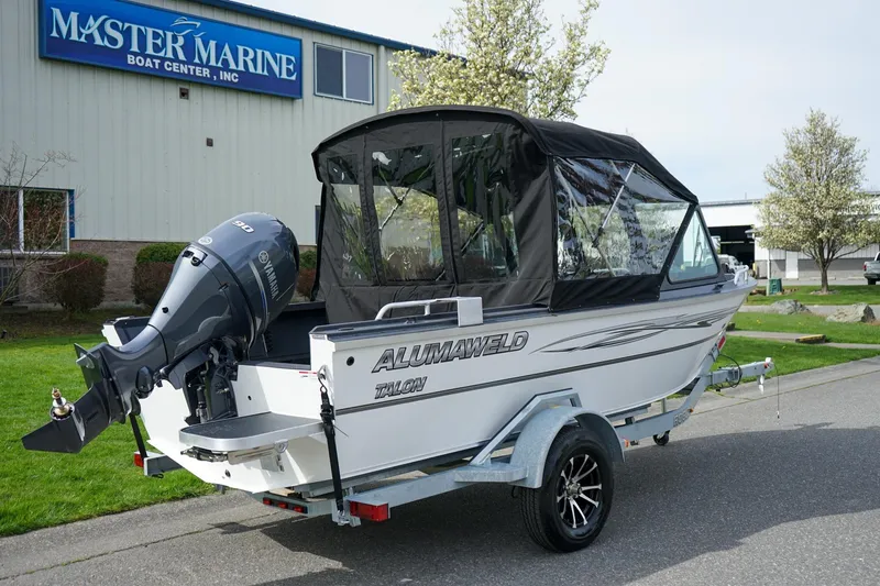 Slide: The Image of 2026 Alumaweld Talon 18 boat with Yamaha motor at Master Marine Boat Center. - 3