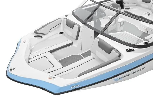 Slide: The Image of 2026 Yamaha Boats SX190 interior with sleek seating and modern design. - 11