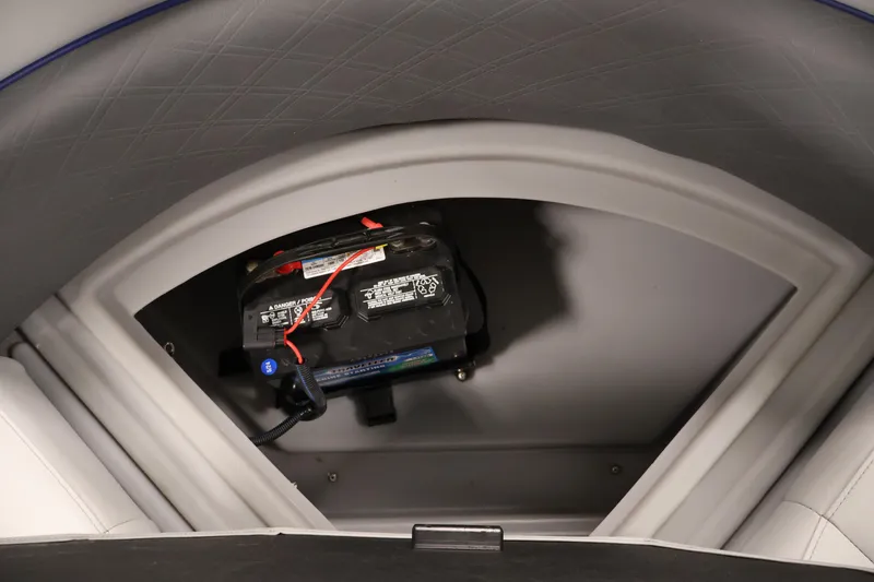 Slide: The Image of Battery compartment of a 2020 Bentley Pontoons 180 CRUISE boat, showcasing interior design. - 27