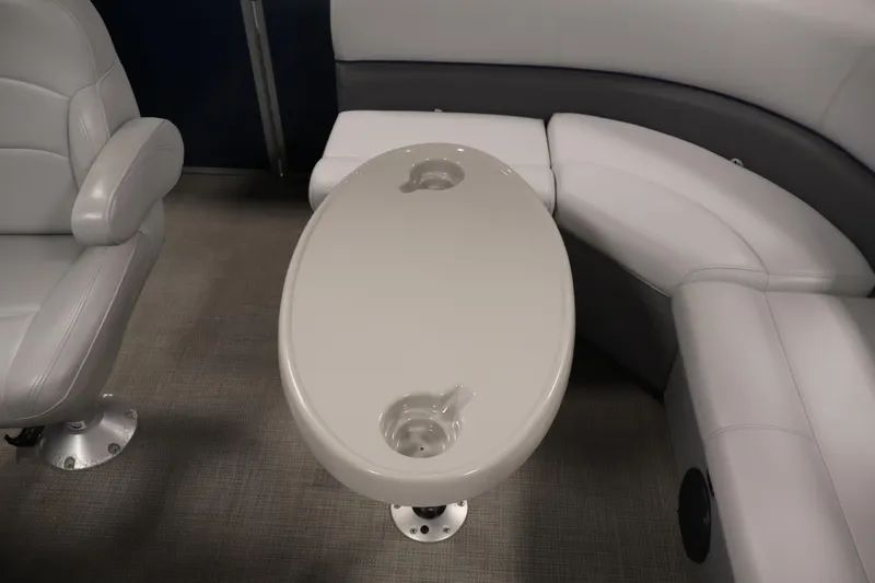 Slide: The Image of Interior of 2020 Bentley Pontoons 180 CRUISE with seating and oval table. - 29