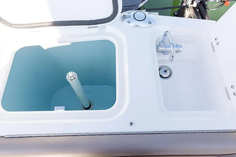 Slide: The Image of Manufacturer Provided Image: 2025 Solara S-250 CW boat sink and storage compartment. - 21