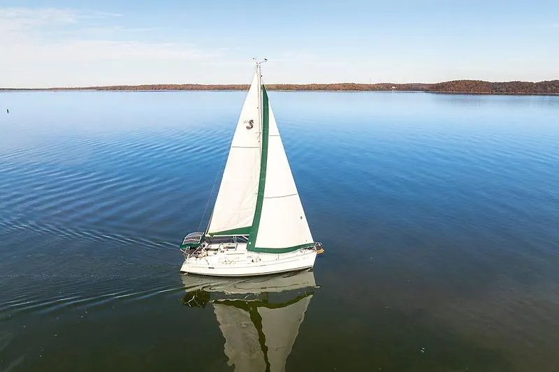 The Image of Beneteau Oceanis Clipper 343 sailboat on calm water, year 2008. - 4
