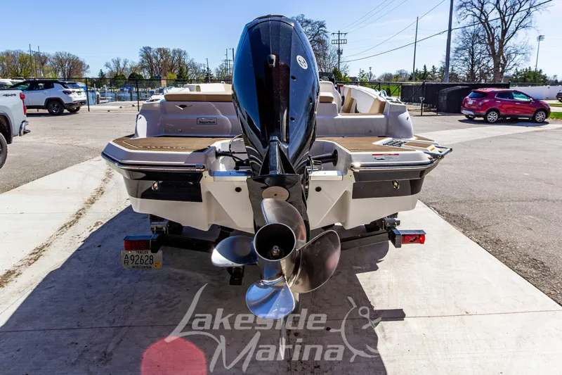 Slide: The Image of 2019 Glastron GTD 180 boat with outboard motor at Lakeside Marina. - 5