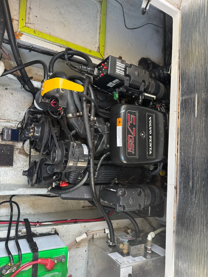 Slide: The Image of Engine compartment of 1999 Four Winns 258 Vista with Volvo Penta 5.7 GSi. - 16