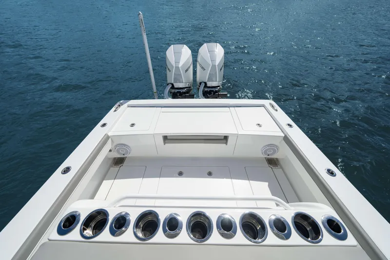 Slide: The Image of 2026 Valhalla Boatworks V-29 Hybrid with dual engines on open water. - 7