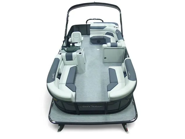 The Image of 2026 SunChaser Geneva Cruise 20 CRS pontoon boat with luxurious seating area. - 1
