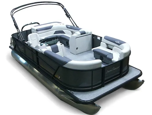 Slide: The Image of SunChaser Geneva Cruise 20 CRS 2026 pontoon boat with luxurious interior. - 3