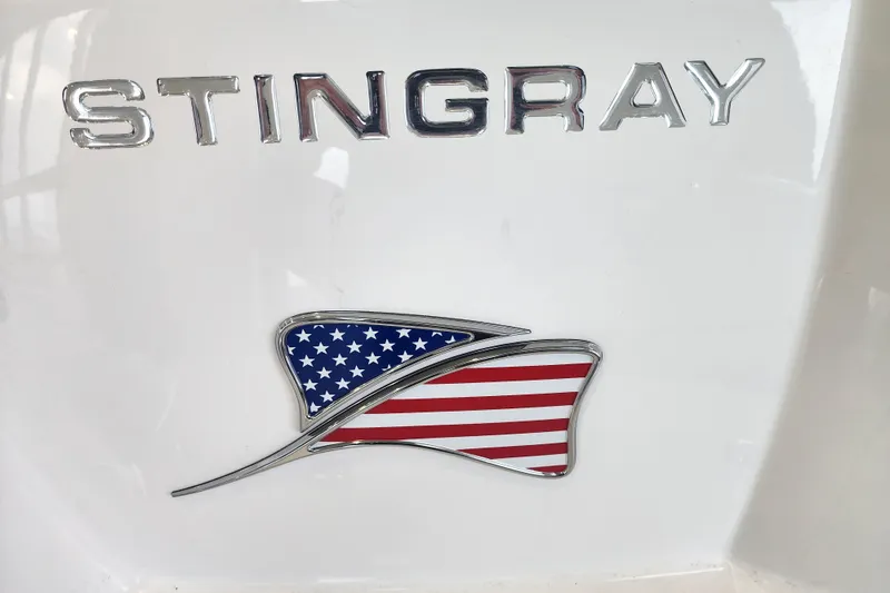 Slide: The Image of Stingray 211 DC 2026 emblem with American flag design on white background. - 28
