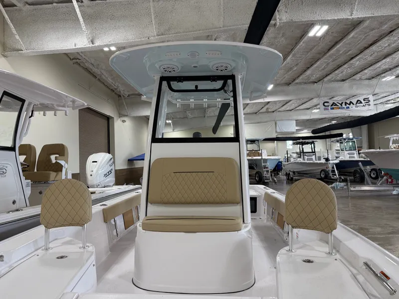 Slide: The Image of Interior view of the 2026 Sportsman Masters 227 Bay Boat. - 17